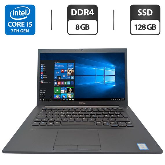 Ноутбук Dell Latitude 7480 / 14" (1366x768) TN / Intel Core i5-7300U (2 (4) ядра по 2.6 - 3.5 GHz) / 8 GB DDR4 / 128 GB SSD / Intel HD Graphics 620 / WebCam б/у