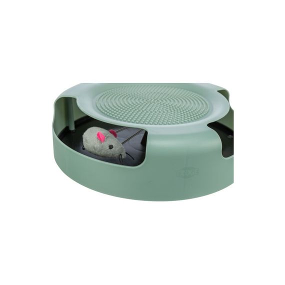 Іграшка Trixie Catch The Mouse для котів Трек ігровий з плюшевою мишкою пластик 25х6 см | Зображення 1