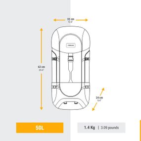 Рюкзак TRAVEL 100 50 л - One Size