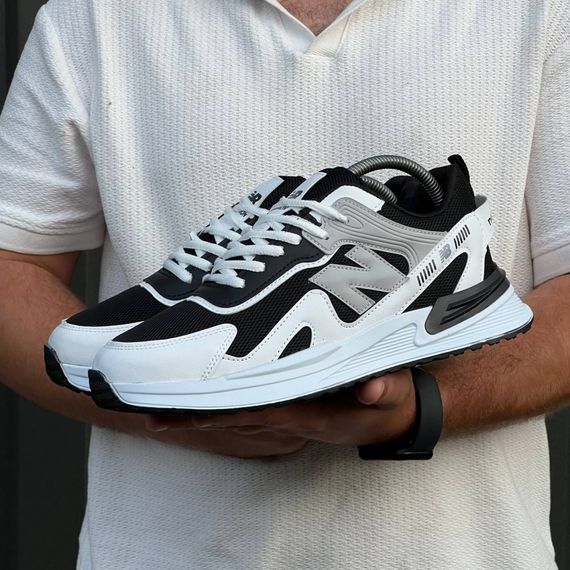 Кросівки New Balance матеріал текстиль/замш колір чорний, білий | Зображення 2