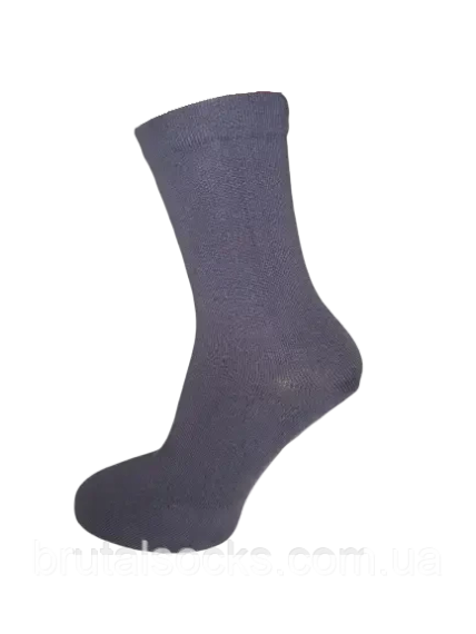 Високі шкарпетки жіночі однотонні ТМ Twinsocks 23/S/35-37, Сірий