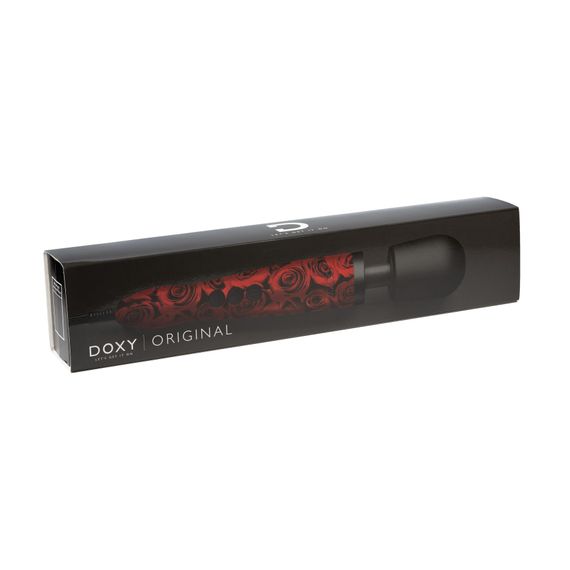 Вібромасажер DOXY Original ROSE PATTERN, дуже потужний, живлення 220В, пульсівні вібрації | Зображення 5