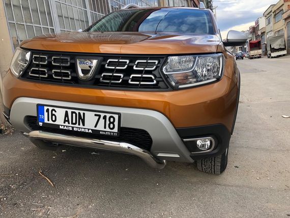 Накладки на противотуманки (2 шт., нерж) OmsaLine - Італійська нержавійка для Renault Duster 2018-2024 рр | Зображення 1