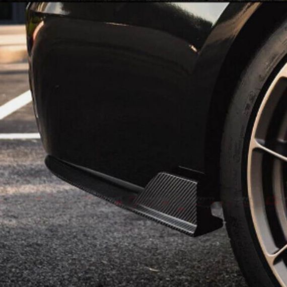 Накладки на задній бампер Flap (для F30 M-Sport, Карбон) для BMW 3 серія F-30/31/34 2012-2019 рр | Зображення 1
