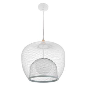 Люстра подвесная лофт для кухни E14 40W WH (BL-815S/1)