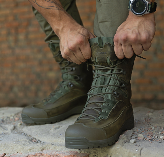 Берцы Атаман демисезонные Олива Крейзи | Зображення 1