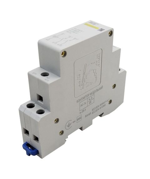 Контактор модульний КМ-1-25-20 25А 230AC 2NO 2р 1мод. Ny95503808 | Зображення 1