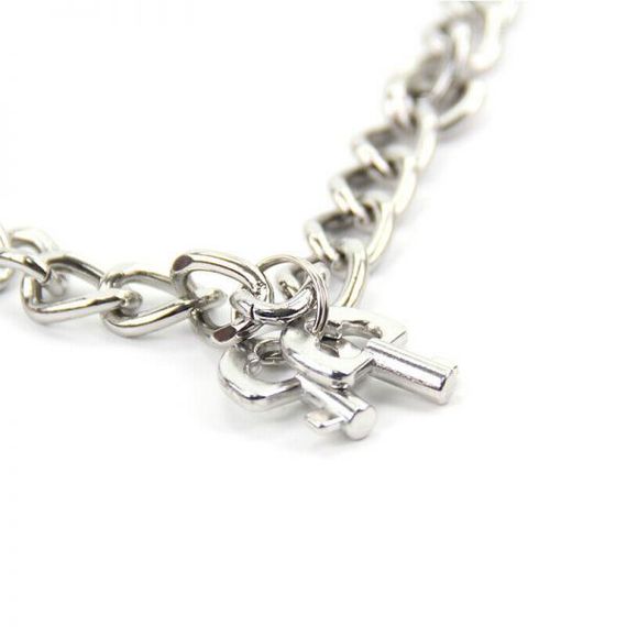 Наручники Roomfun Metal Handcuff With A Long Chain, Red, Червоний | Зображення 2