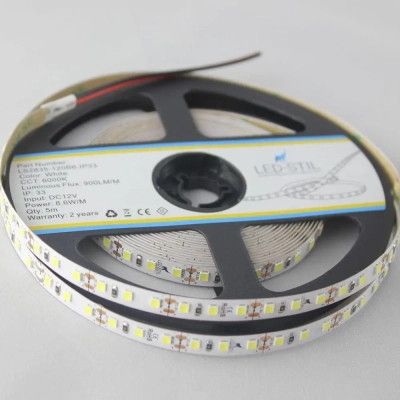 Светодиодная лента LED-STIL 6000K 8,6 Вт/м 2835 120 діодів IP33 12 Вольт 900 lm (LS2835-120B6-IP33) | Зображення 1