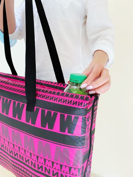 Сумка коврик трансформер пляжная 4Profi розовая 18194 | Зображення 1