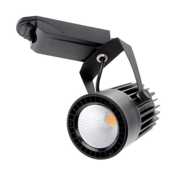 Светильник трековый поворотный LED 410/20W WW BK COB