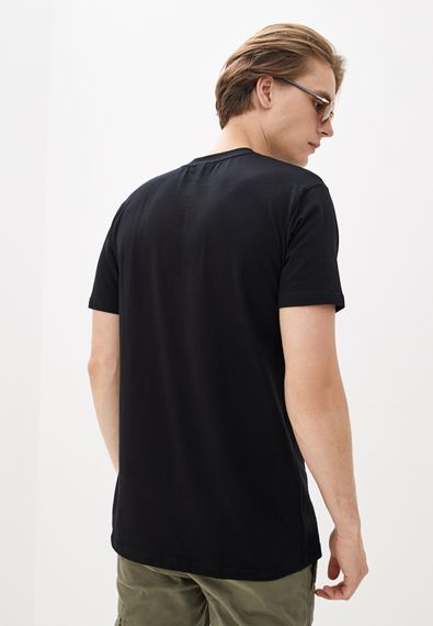 Футболка чоловіча базова чорний, 2XL | Зображення 1