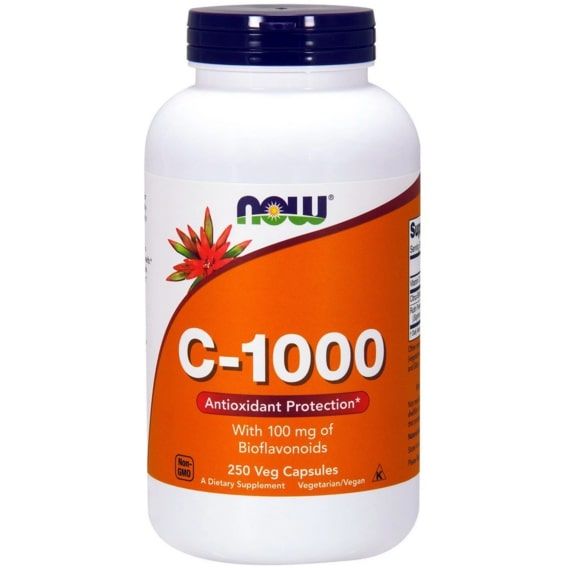 Вітамін C NOW Foods Vitamin C-1000 250 Veg Caps