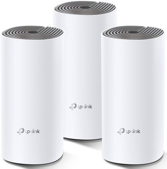 Маршрутизатор TP-Link  DECO E4 3PK AC1200 2xFE LAN/WAN MU-MIMO MESH (DECO-E4-3-PACK)