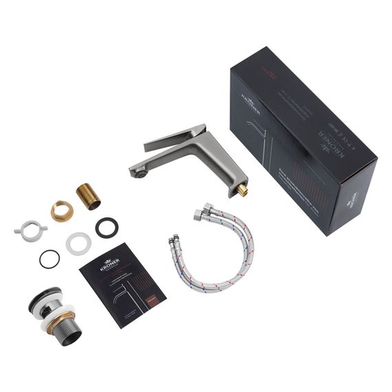 Змішувач для раковини Kroner KRP Ersel - GRP0111BV з донним клапаном (CV035469) | Зображення 7