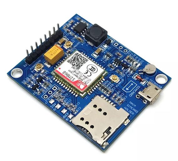 Модуль связи SIM868 GSM GPRS  с поддержкой GPS с комплектом антенн Diymore | Зображення 1