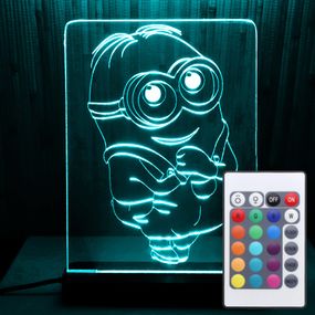 Акриловий світильник-нічник з пультом 16 кольорів Міньйон (Mignon) tty-n000045