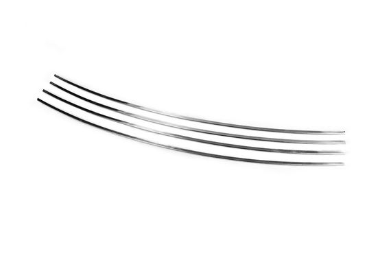 Накладки на решітку в бампер Косою капот (4 шт, нерж) для Volkswagen T4 Caravelle/Multivan | Зображення 1