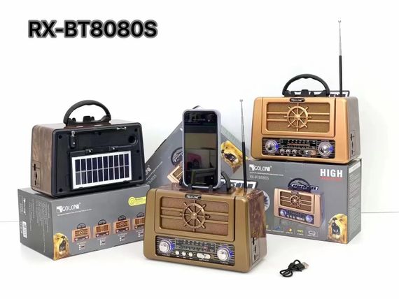 Радіоприймач Портативний з сонячною батареєю XPRO RX-BT-8080 Solar (43620-BT 8080_523) | Зображення 5