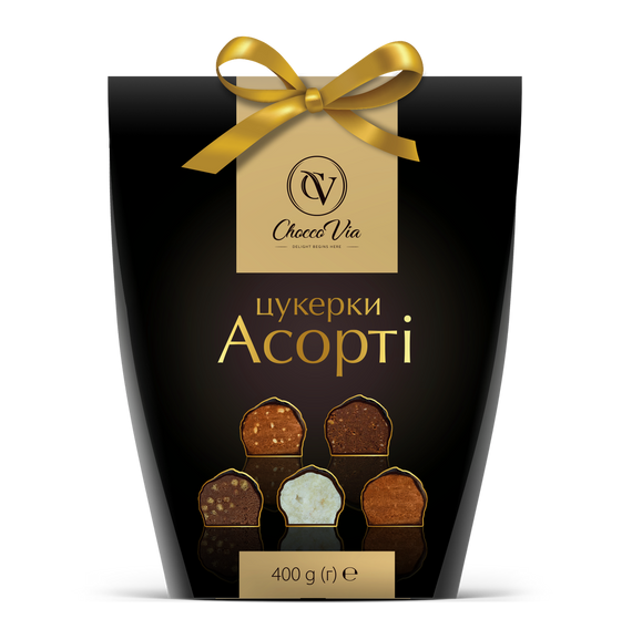 Набір цукерок Асорті Chocco Via художня коробка (213681)