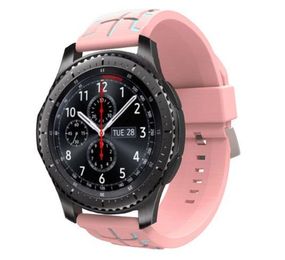 Силіконовий ремінець Primo Splint для годинника Samsung Gear S3 Classic SM-R770 / Frontier RM-760 - Pink&Grey