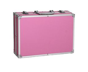 Набор для рисования C 65589, краски, маркеры, пастель, карандаши, палитра, в чемодане (6900067655899) Розовый