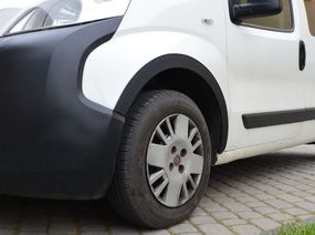 Накладки на арки (4 шт, чорні) 1 двері, ABS пластик для Peugeot Bipper 2008-2024 рр