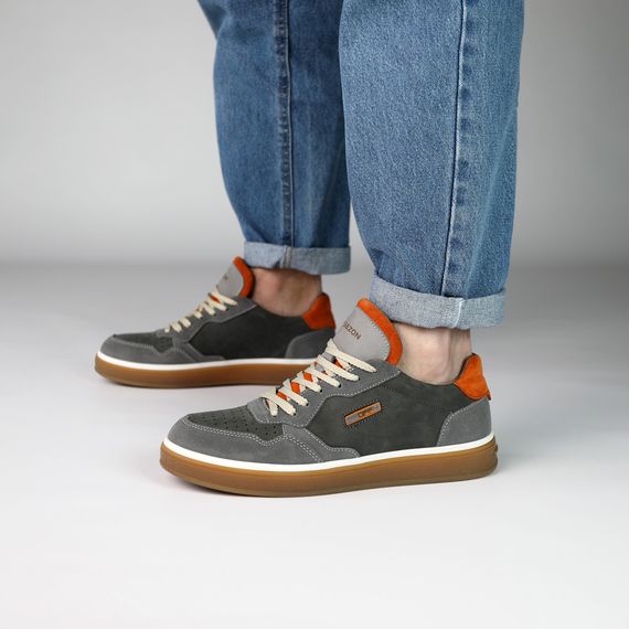 Кеди чоловічі нубук 591350 Сірі 40 41 42 43 44 45 | Зображення 8