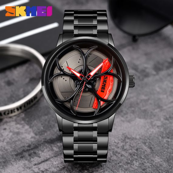 Чоловічий годинник Skmei 1990B Black-Red | Зображення 3
