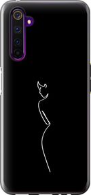 Чехол на Realme 6 Pro Силуэт1 "4590u-1893-17620"