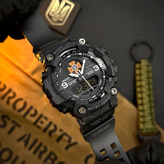 Чоловічий годинник Awarder 001 ДСНС All Black | Зображення 3