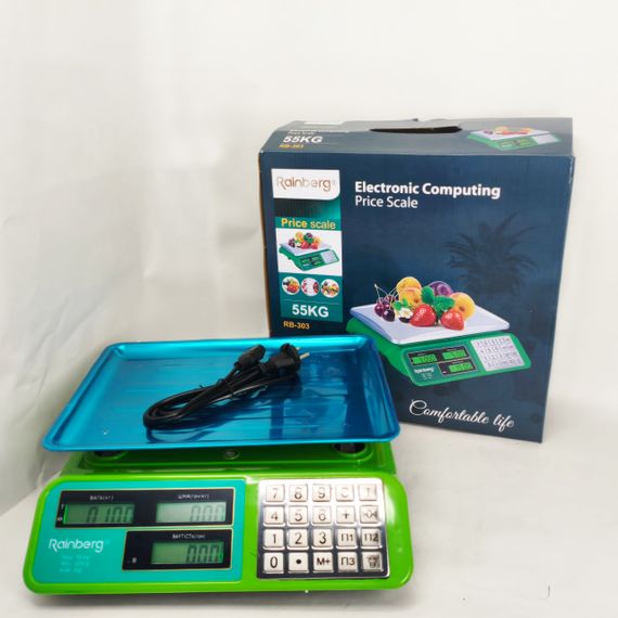 Качественные торговые весы 50 кг Rainberg RB-303 55кг, Весы торговые цифровые для приемки товара ZN-28 | Зображення 6