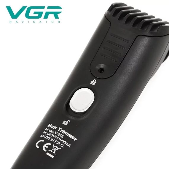 Машинка для стрижки волосся VGR V-015 Professional Black акумуляторна, 1000 мАг, 5 Вт (40949-V-015_301) | Зображення 5