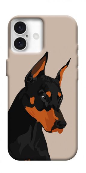 Чохол з картинкою Doberman для Apple iPhone 16 (6.1")