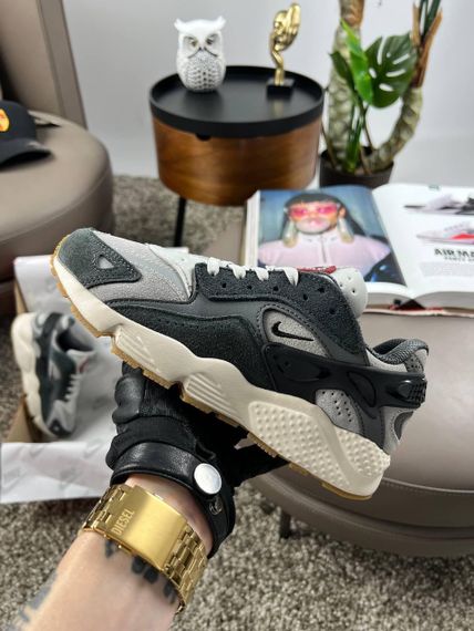 Кросівки Air Huarache Grey Black (шкіра , текстиль) весна / літо / осінь 39 24.5 см