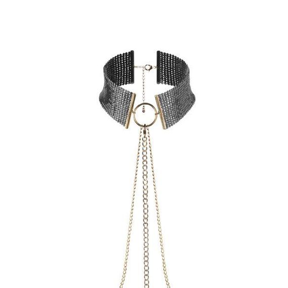 Намисто-комір Bijoux Indiscrets Desir Metallique Collar, Black | Зображення 1