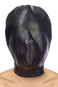 Капюшон для БДСМ Fetish Tentation Closed BDSM hood in leatherette Sex Aura