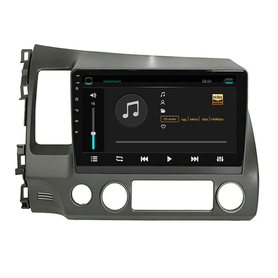 Штатная магнитола Lesko для Honda Civic VIII 2005-2009 экран 10" 2/32Gb/ 4G/ Wi-Fi Premium GPS Android | Зображення 3