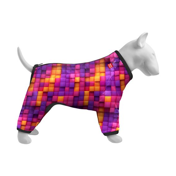 Вітровка для собак WAUDOG Clothes, малюнок "Куби 3Д", L50, В 70-74 см, С 47-50 см | Зображення 2