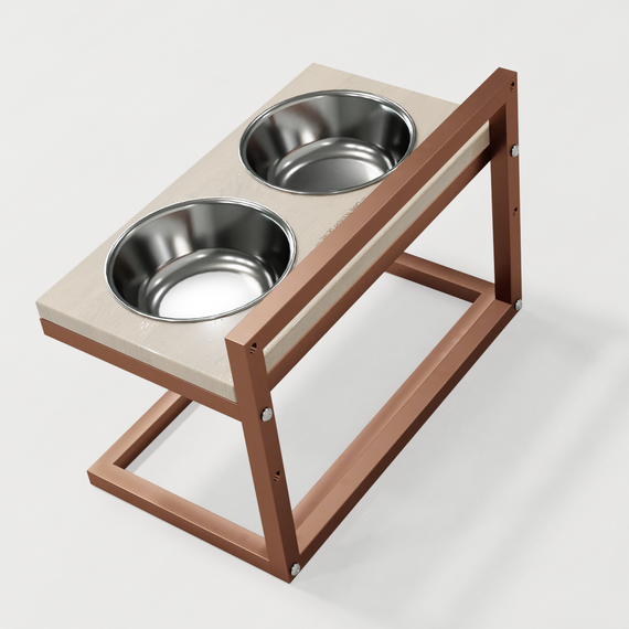 Миски на регулируемой подставке для средних собак Hollky Flex M (2 × 0.85 л) FM-422530-GLWH | Зображення 7