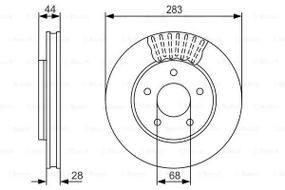 Диск гальмівний NISSAN LEAF, BOSCH (0986479091)