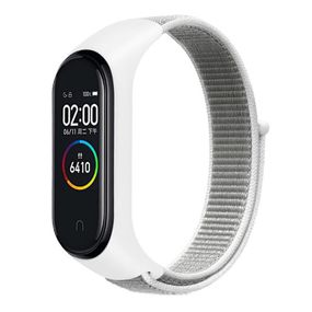 Ремінець Nylon New для Xiaomi Mi Band 3/4/5/6/7 White