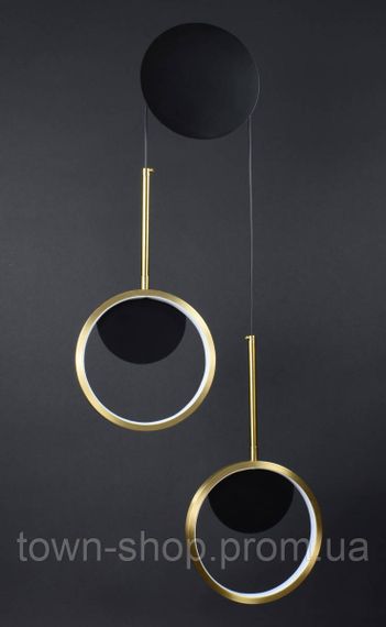 Бра настенное LED BD089-2-bk-gd-k Черный 55-200х35х6 см. | Зображення 3