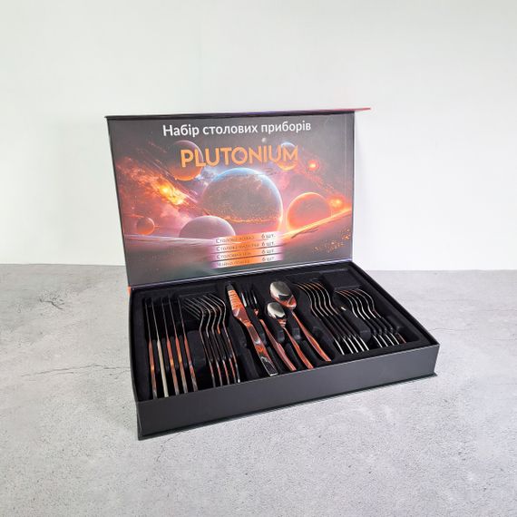 Набор столовых приборов Plutonium 24 шт. GT-SFKS02-24 GUSTO | Зображення 7