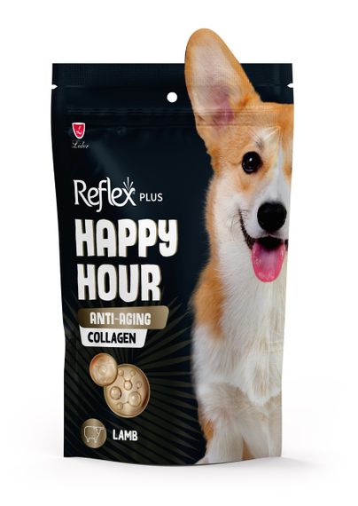 Лакомство с ягненком и коллагеном для стареющих собак Reflex Plus Happy Hour, 60 гр
