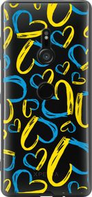 Чехол на Sony Xperia XZ3 H9436 Сердца UA "5292u-1540-17620"