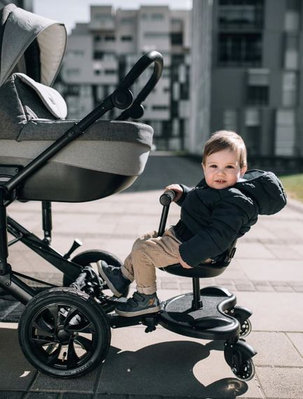 Підніжка з сидінням для коляски FreeON, black | Зображення 3