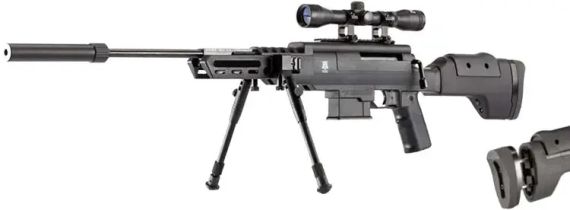 Гвинтівка пневматична Norica Black OPS Sniper + приціл 4x32 + сошки | Зображення 1