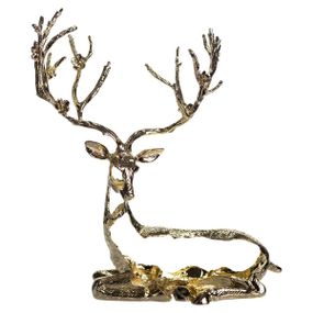 Декоративна фігурка Lying Deer 20х8х25 см металева HP-7-16