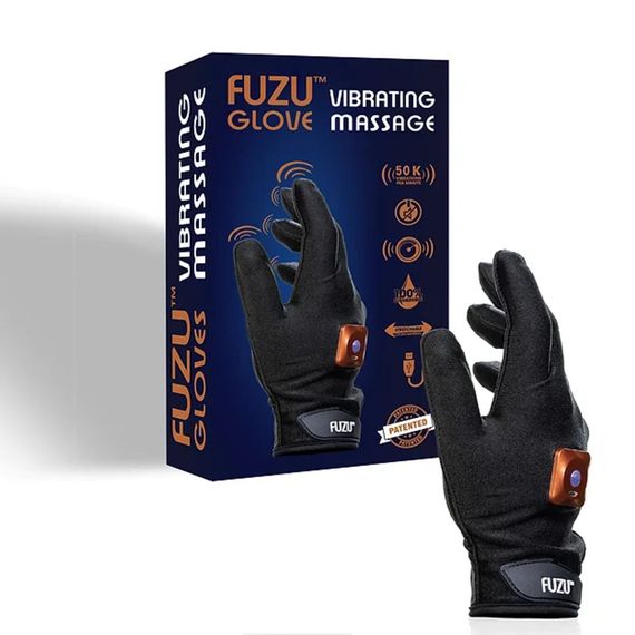 Віброрукавичка (права) FUZU Gloves Vibrating Massage Right Hand, 11 режимів | Зображення 1
